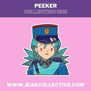 Officer Jenny Pokémon Peeker Sticker